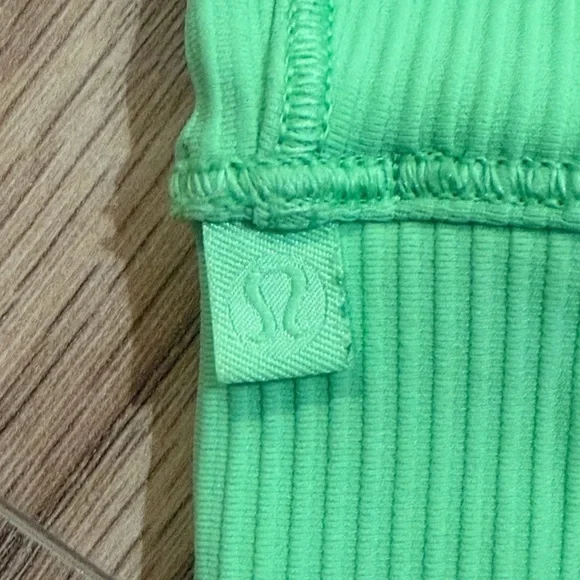 Lululemon Athletica Mint Ribbed Top - Picture 2 of 2